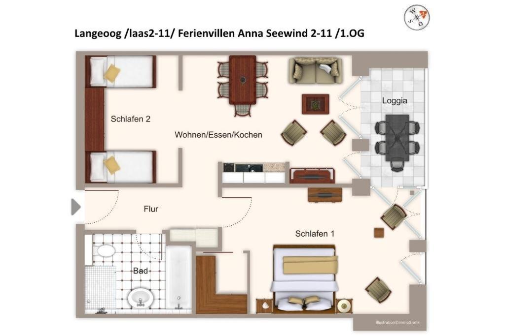Apartmentvilla Anna See Apartmentvilla Anna See 2-11 Langeoog Bagian luar foto